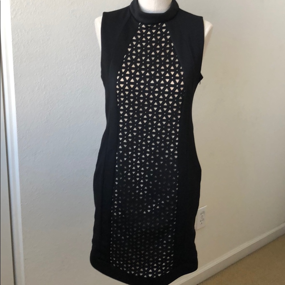 Sexy black fitted dress